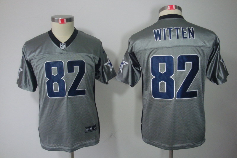 Youth Dallas cowboys #82 Witten grey Nike NFL Jerseys